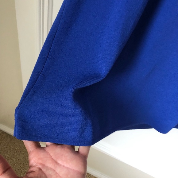 Square Neck Sleeveless Tank Top Blue Large L - Picture 6 of 9